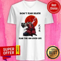 Premium Samurai Don’t Fear Death Fear The Unlived Life V-neck