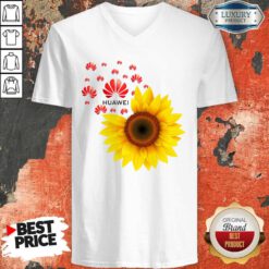 Premium Sunflower Huawei Logo V-neck