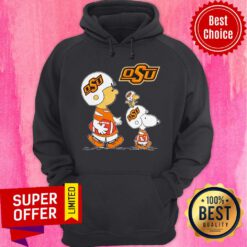 Top Charlie Brown Snoopy And Woodstock OSU Hoodie