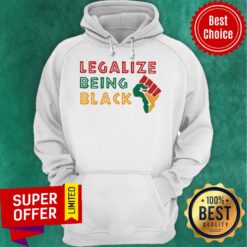 Top Fist Isolated Legalize Being Black Hoodie