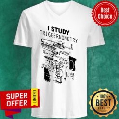 Top I Study Triggernometry Front Version V-neck
