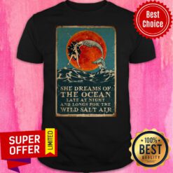 Top Mermaid She Dreams Of The Ocean Shirt