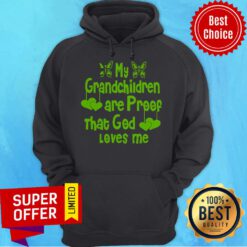 Top My Grandchildren Are Proof That God Loves Me Vintage Hoodie