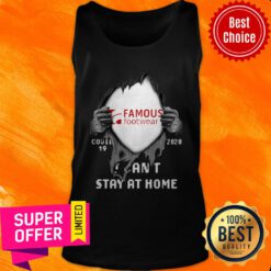 Awesome Blood Inside Me Famous Footwear Covid-19 2020 I Can’t Stay At Home Tank Top