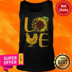 Awesome Love Sunflower Chicken Tank Top