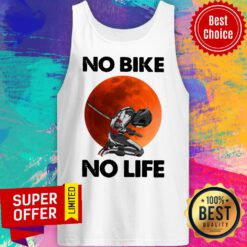 Awesome No Bike No Life Sunset Tank Top