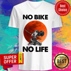 Awesome No Bike No Life Sunset V-neck