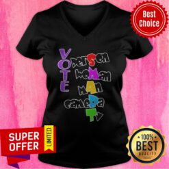Awesome Person Woman Man Camera TV Shirt, Anti Trump Shirt, 2020 Elections V-neck