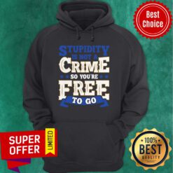 Awesome Stupidity Is Not A Crime So You're Free To Go Hoodie
