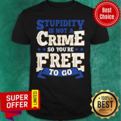 Awesome Stupidity Is Not A Crime So You're Free To Go Shirt