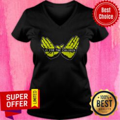 Funny Hand Is For The Children V-neck