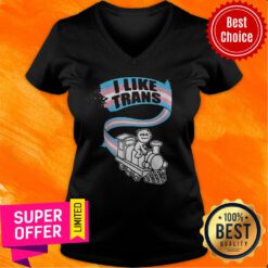 Funny I Like Trans V-neck