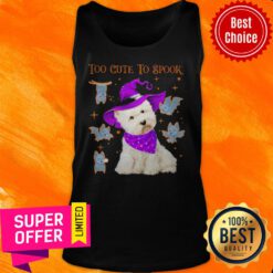 Funny Maltese Dog Too Cute To Spook Halloween Tank Top