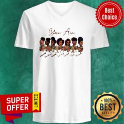 Funny New Black Girl God Says You Are Black Beautiful V-neck