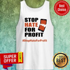 Funny Stop Hate For Profit Tank Top