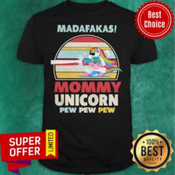 LGBT Baby Unicorn Madafakas Mommy Unicorn Pew Pew Pew Vintage Shirt