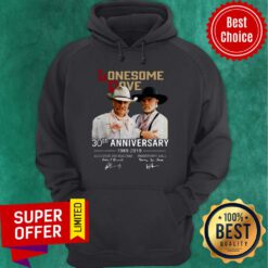 Lonesome Dove Book 30th Anniversary Larry Mcmurtry 1989-2019 Signature Hoodie