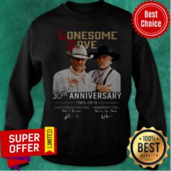 Lonesome Dove Book 30th Anniversary Larry Mcmurtry 1989-2019 Signature Sweatshirt