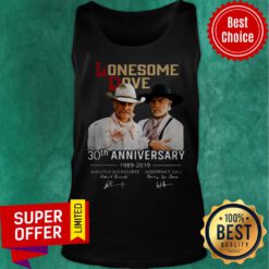 Lonesome Dove Book 30th Anniversary Larry Mcmurtry 1989-2019 Signature Tank Top