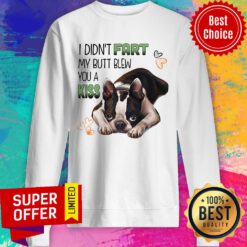 Nice Boston I Didn't Fart My Butt Blew You A Kiss Sweatshirt