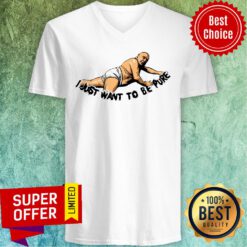 Nice I Just Want To Be Pure Frank Reynolds V-neck