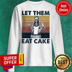 Nice Skull Let Them Eat Cake Vintage Sweatshirt