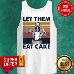Nice Skull Let Them Eat Cake Vintage Tank Top