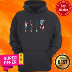 Nice Statue of Liberty Gun Beer Trump LGBT American Flag Hoodie