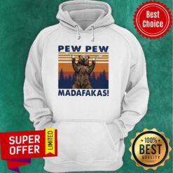 Official Bear Pew Pew Madafakas Vintage Hoodie