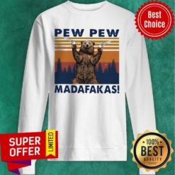 Official Bear Pew Pew Madafakas Vintage Sweatshirt