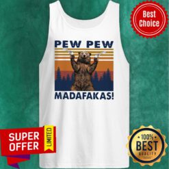 Official Bear Pew Pew Madafakas Vintage Tank Top