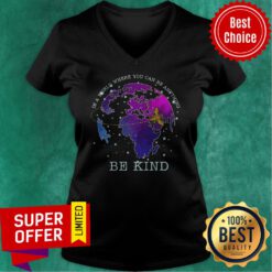 Premium Bee In A World Where You Can Be Anything Be Kind V-neck