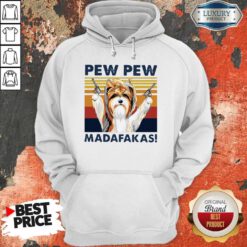 Premium Biewer Terrier Pew Pew Madafakas Vintage Hoodie