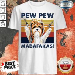 Premium Biewer Terrier Pew Pew Madafakas Vintage Shirt