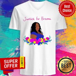 Premium Justice For Breonna Flower V-neck