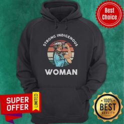 Premium Strong Indigenous Woman Vintage Retro Hoodie