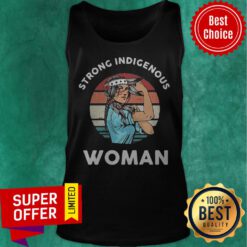 Premium Strong Indigenous Woman Vintage Retro Tank Top
