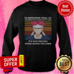 Repeating Trial And Error And Failing Many Times It’s That Process Which Makes You Shine Vintage Sweatshirt