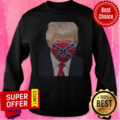 Top Donald Trump Florida Flag Face Marsk Sweatshrit