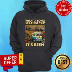 Top Grateful Dead Bear What A Long Strange Trip It's Been Vintage Retro Hoodie