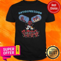 Top Marvel Deadpool And Unicorn Antidepression Shirt