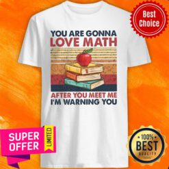 Top Vintage You Are Gonna Love Math After You Meet Me I'm Warning You Shirt