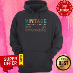 Vintage Correctional Officer Knows More Than She Says And Notices More Than You Realize Hoodie