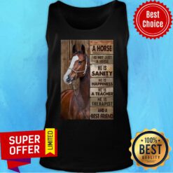 A Horse Is Not Just A Horse He Is Sanity He Is Happiness He Is A Teacher Tank Top