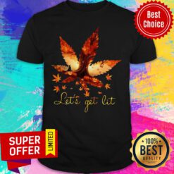 Awesome Let’s Get Lit Weed Halloween Shirt