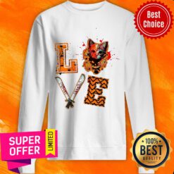 Awesome Love Halloween Jason Voorhees Cat Sweatshirt