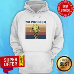 Awesome No Problem Funny Giraffe Vintage Retro Hoodie