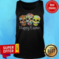 Awesome Skull Happy Easter Tank Top