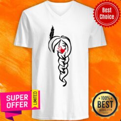 Funny Native American Red Hand V-neck