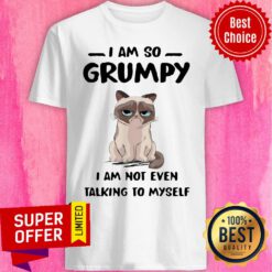 Nice Cat I Am So Grumpy I Am Not Even Talking To Myself Shirt